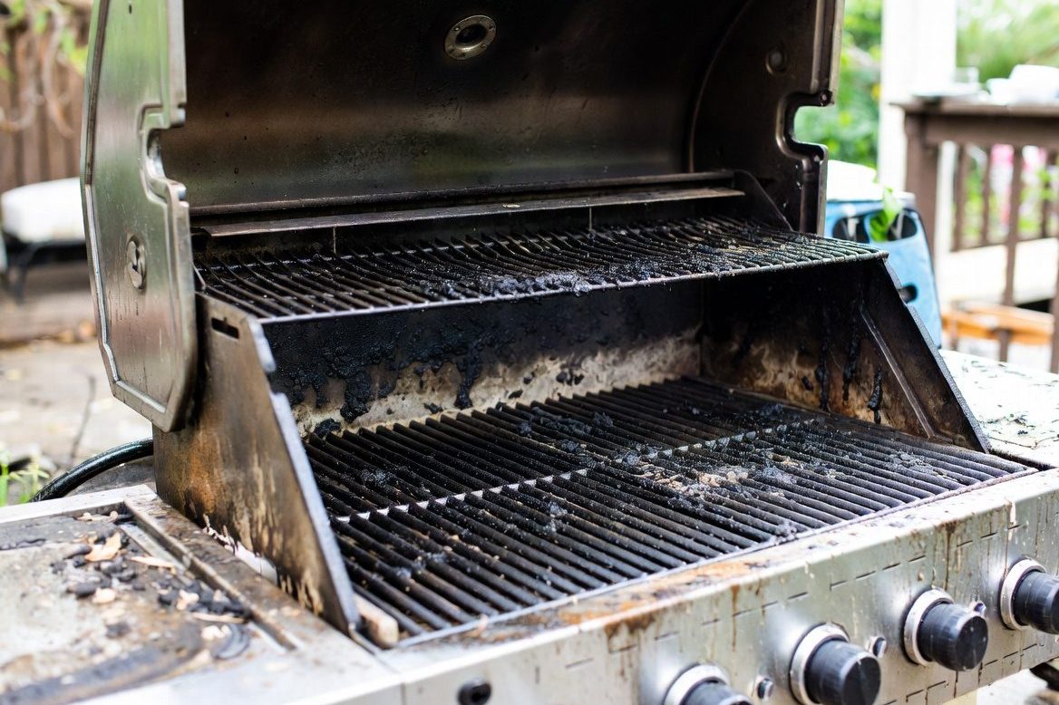 Grill interior being restored
